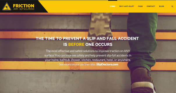 Friction Anti-Slip Website Design