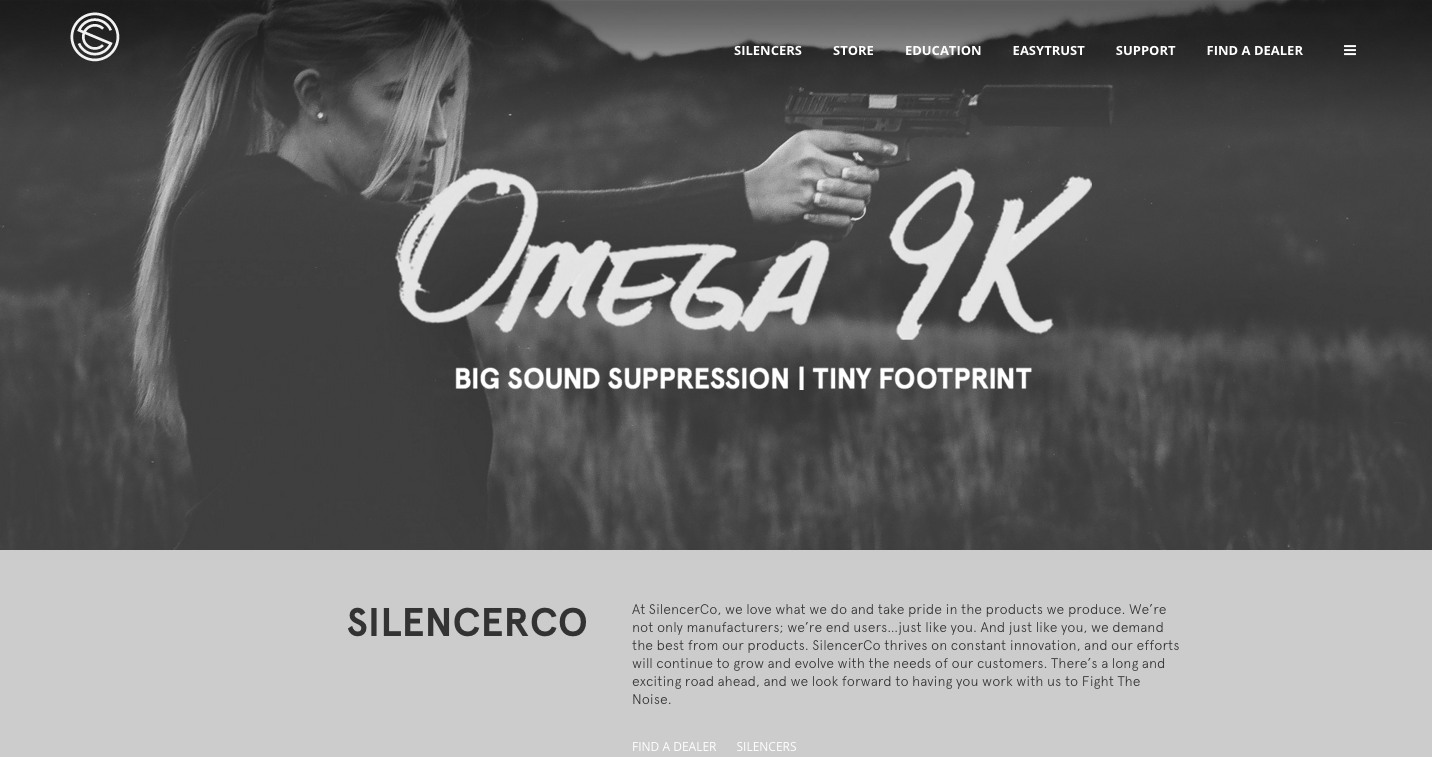 Silencero Website Design